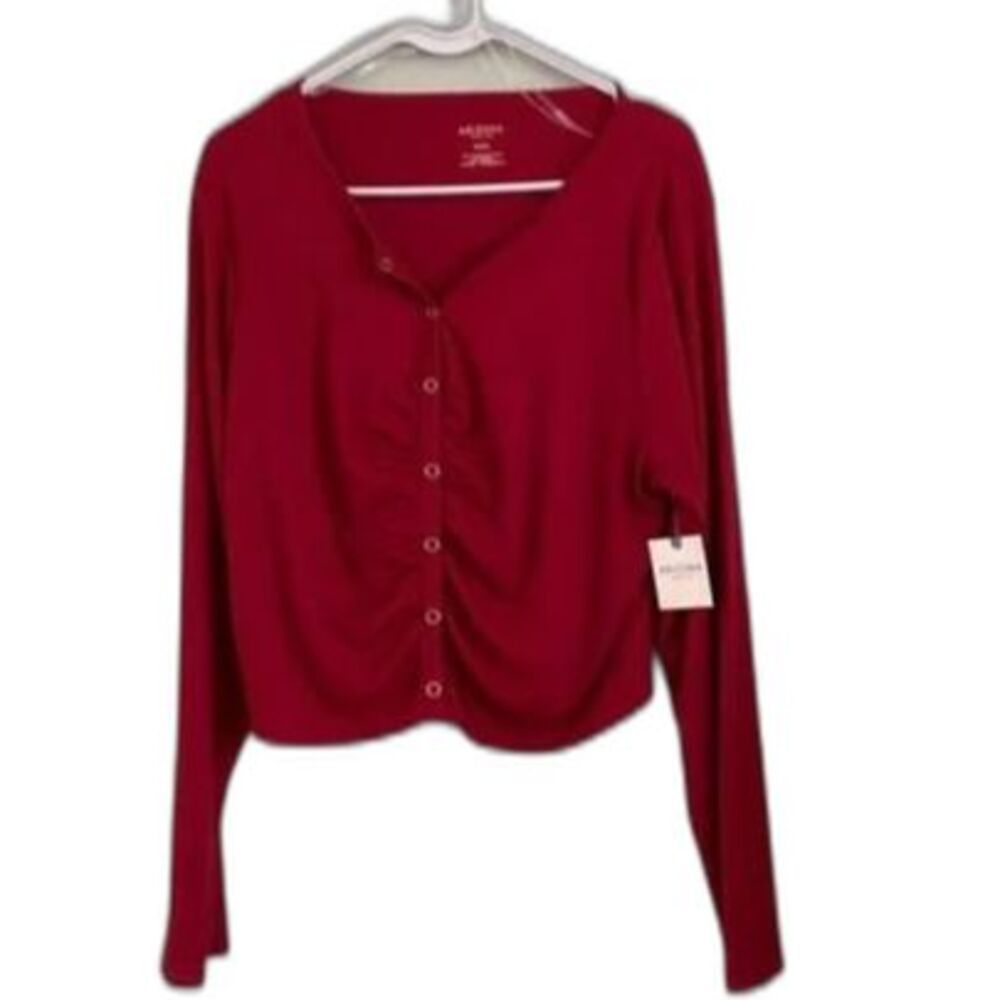 Arizona Jean Co. Women's XXXL Long Sleeve Snap-Up Top Nwt
